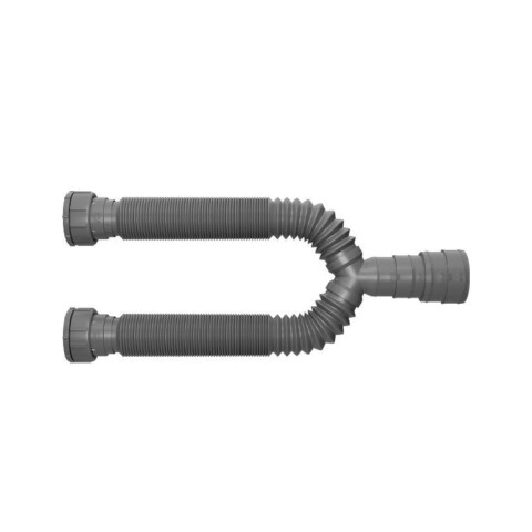 Sifon extensible doble gris universal Blukit 70 cm Sifon Extensible Doble Gris Universal Blukit 70 Cm