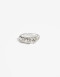 Anillos Medianos y Grandes Metal Anillo Metal Y Strass - Plateado Rodio