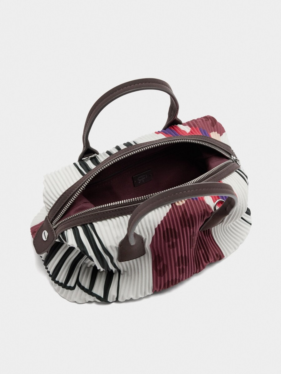 Bolso Tote Estampado De Nylon crudo