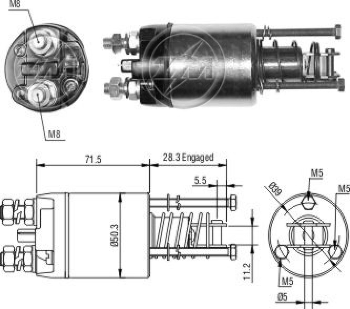 AUTOMATICO DE ARRANQUE - FIAT CROMA REGATA MARELLI ZM 