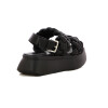 Sandalias Mujer Darkness Tiras Trenzadas Negro