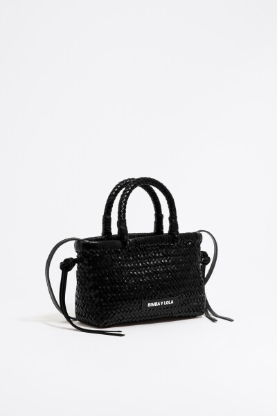 SHOPPER MINI PIEL Negro
