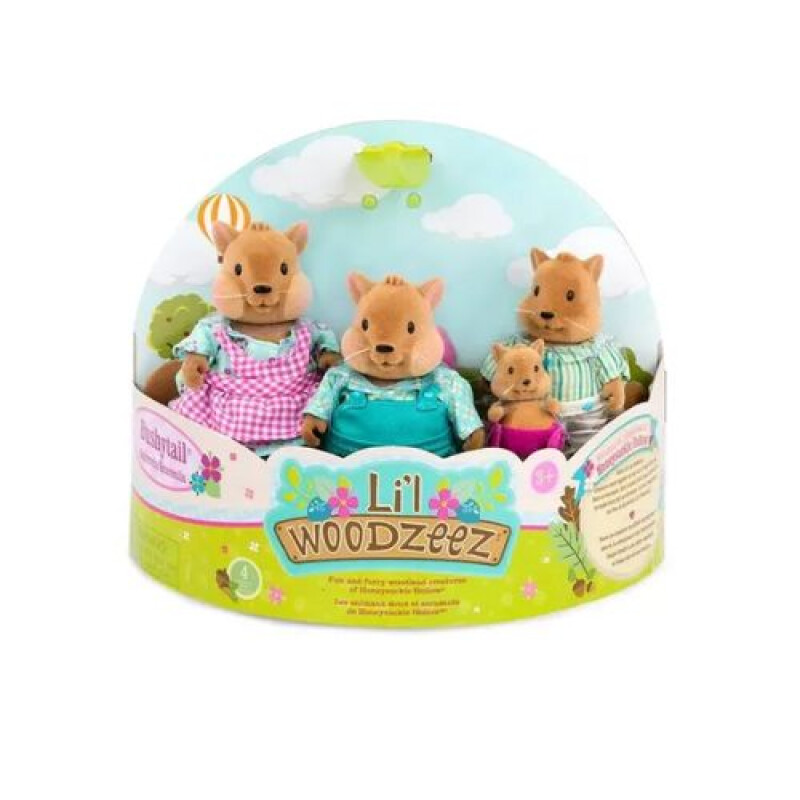 Familia Ardillas Colas Tupidas Woodzeez Familia Ardillas Colas Tupidas Woodzeez