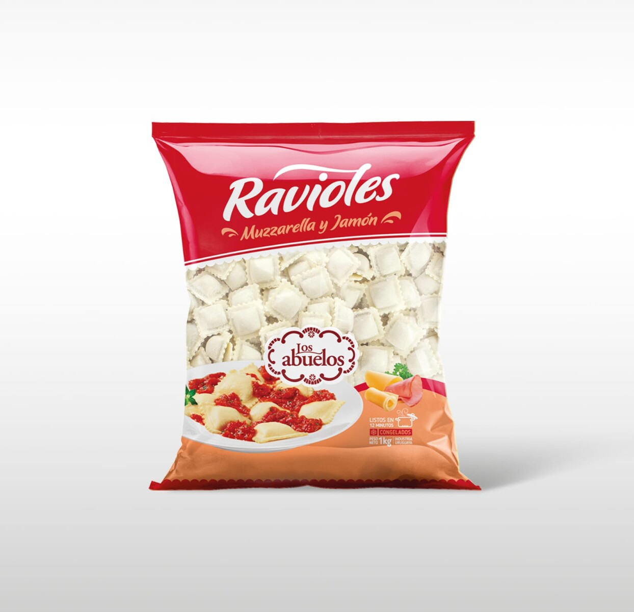 Ravioles de Jamon y muzzarella Los Abuelos 1 KG 