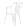 Silla Jardín/eventos Plástico Con Posabrazos Apilable Color Blanco Liso Silla Jardín/eventos Plástico Con Posabrazos Apilable Color Blanco Liso