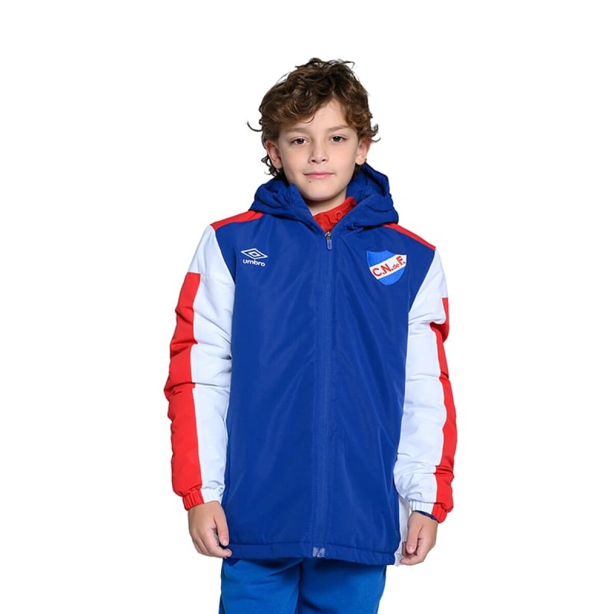 Campera Umbro Taz CNdeF de Niños - NU242981 - Azul-rojo 