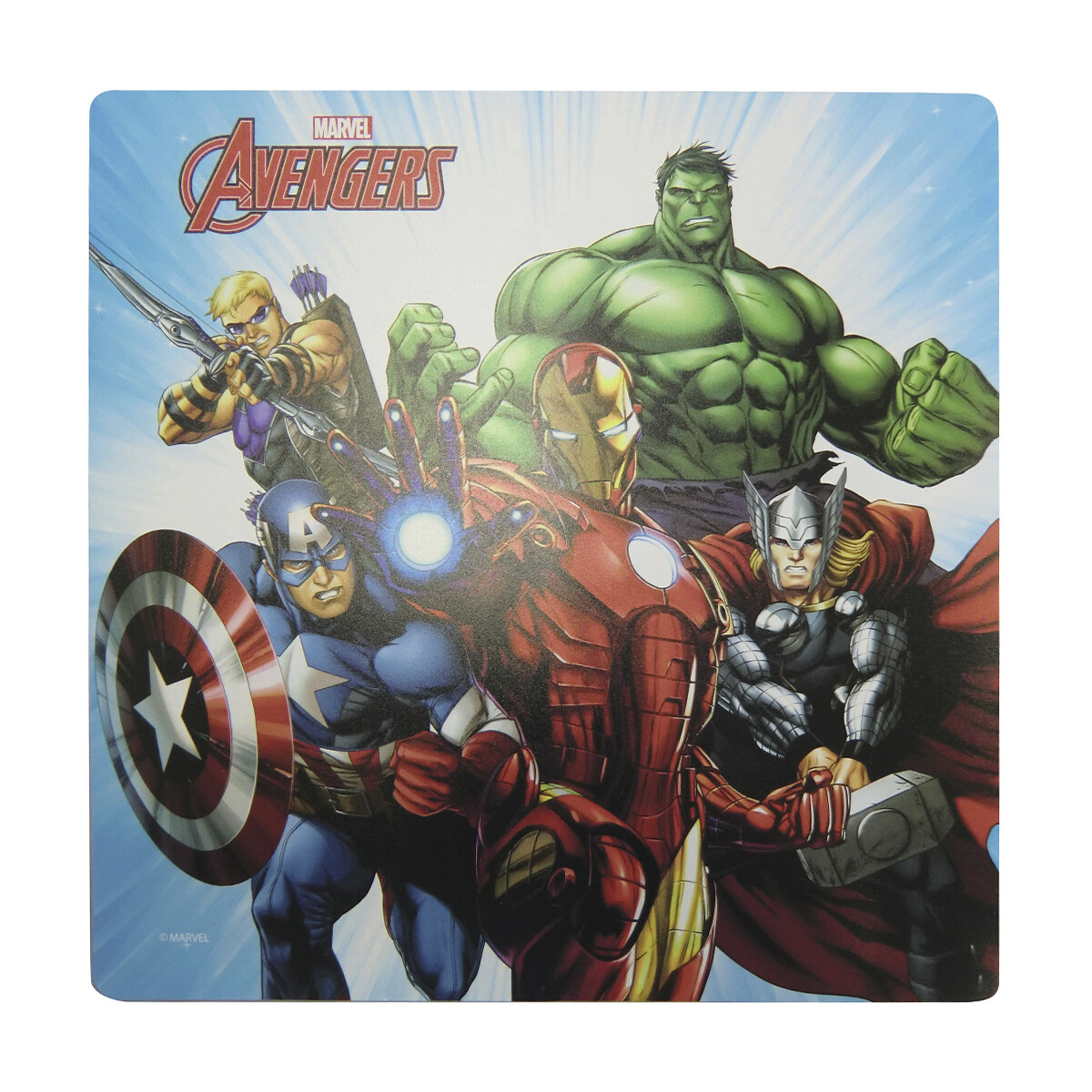 Individual Plástico Avengers 30 x 30 cm 