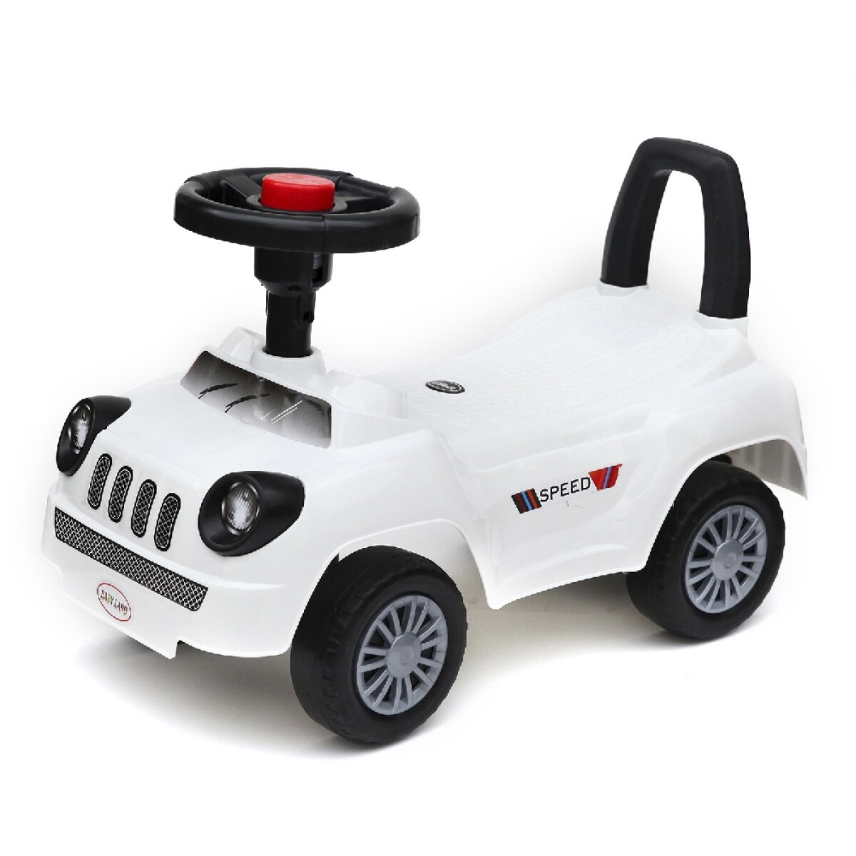 Buggy para Niños Modelo Auto con Bocina - Blanco 