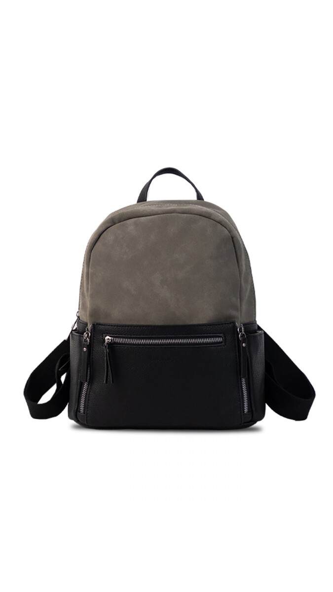 MOCHILA MIRIAM - NEGRO C/CENIZA 