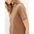 BLUSA MM FEM MARROM ESCURO