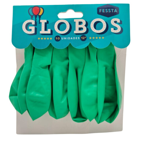 Globos X10 Tamaño R12 Verde