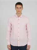 CAMISA LINO CLASICA ROSA