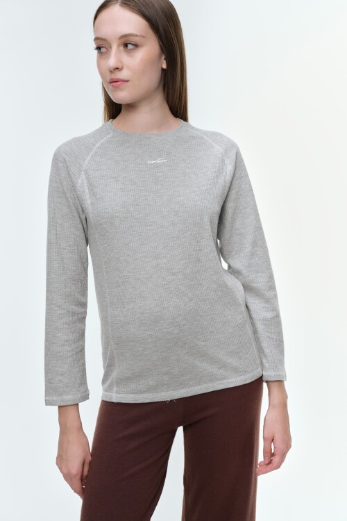 Remera Peggy Gris Melange