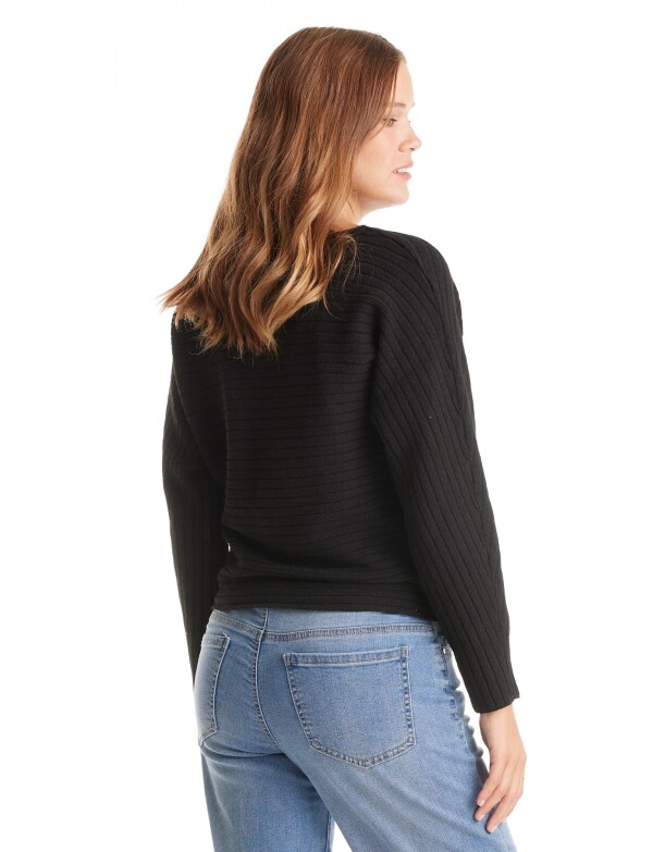 Buzo Ribs Dolman NEGRO
