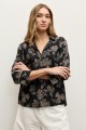 Blusa estampa Silvestre negro