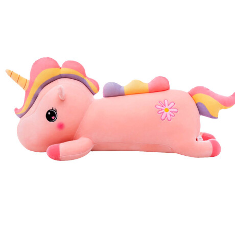 Peluche Unicornio Almohada Gigante 80cm Niños Bebes Rosado