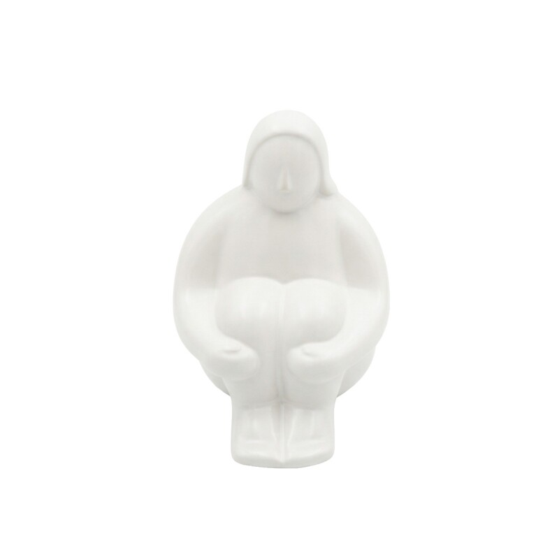 FIG CERAMICA MUJER BLANCA 14X18CM Unica