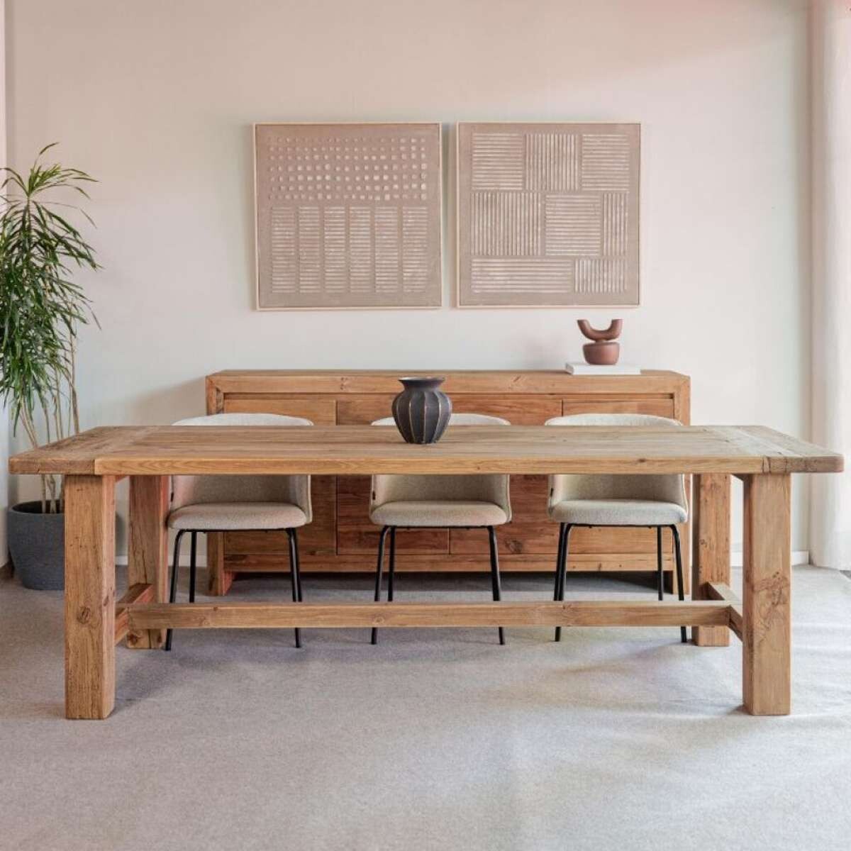 Mesa De Comedor Romana - Madera Reciclada 