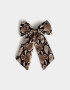 Hebillas Francesas Animal Print Hebilla Francesa Moño Snake - Marron Chocolate
