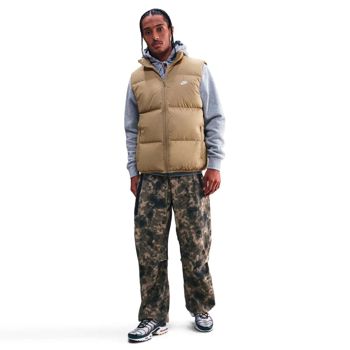 Campera Nike Sportswear Club de Hombre - Crema 