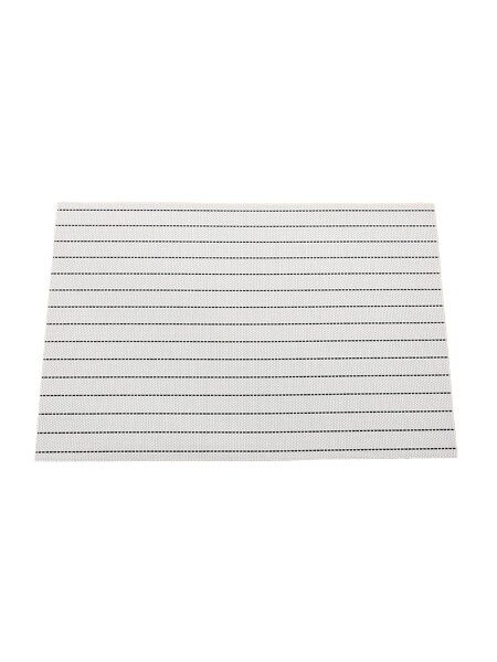 INDIVIDUAL RECTANGULAR A RAYAS BLANCO