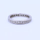 Anillo sin fin oro 18k con brillantes engarzado en granito. Anillo sin fin oro 18k con brillantes engarzado en granito.