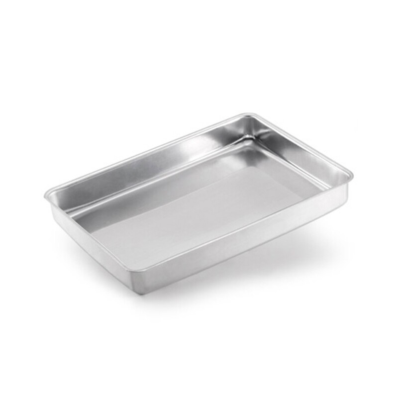 Asadera honda 42x30x6cm Aluminio Oliveira Plateado