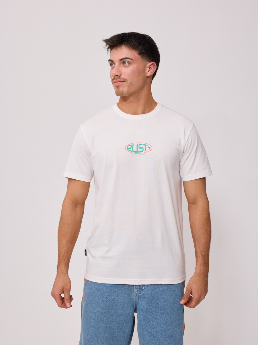 T-SHIRT NAREN RUSTY - Blanco 