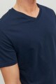 Camiseta Organic Cuello V Clásica Navy Blazer