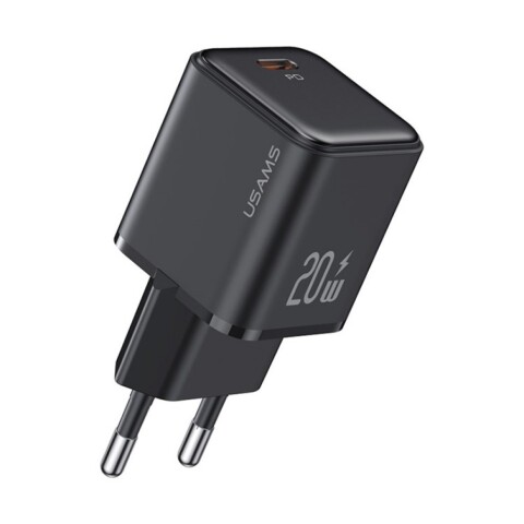 Cargador Celular Inteligente 20W Tipo C Carga Rápida Usams Variante Color Negro