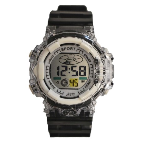 Reloj Deportivo de Pulsera Waterproof Pantalla Luz p/ Mujer Negro/blanco