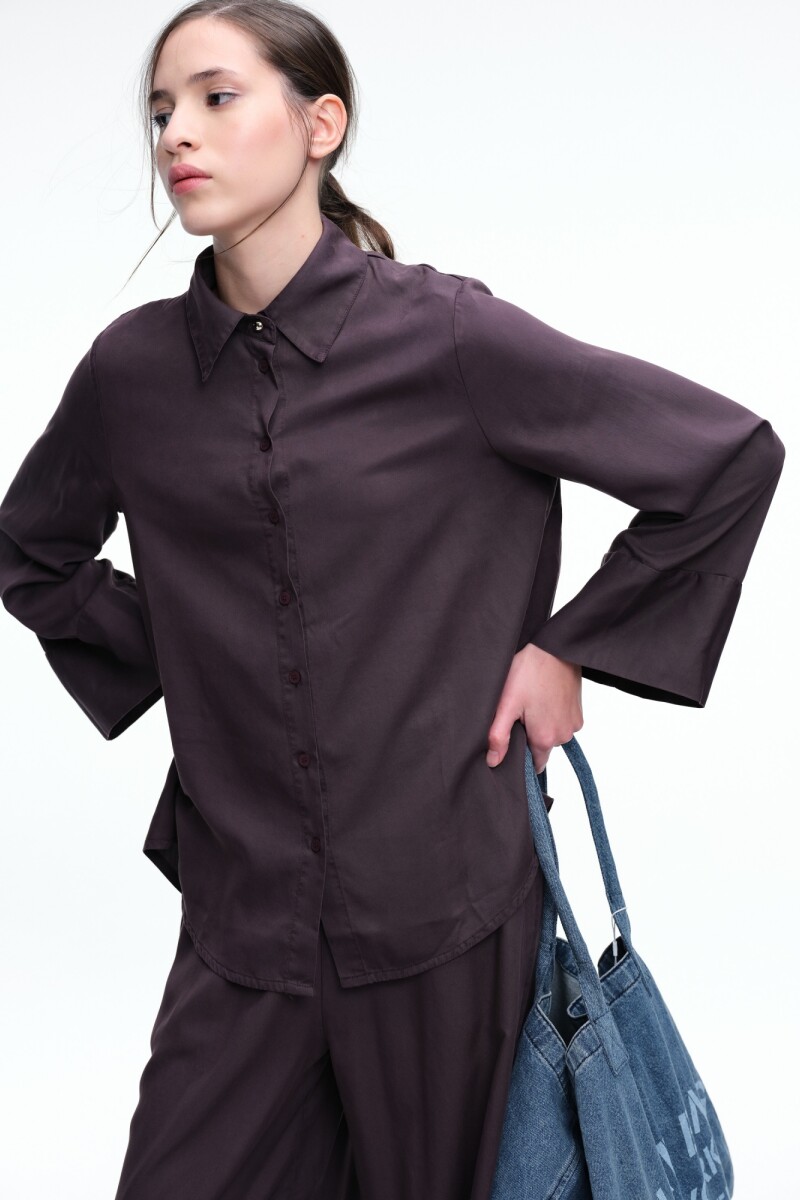 CAMISA OVER Bordo