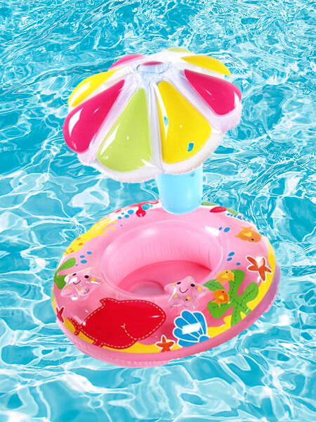 INFLABLE BOTE CON TECHO ROSADO