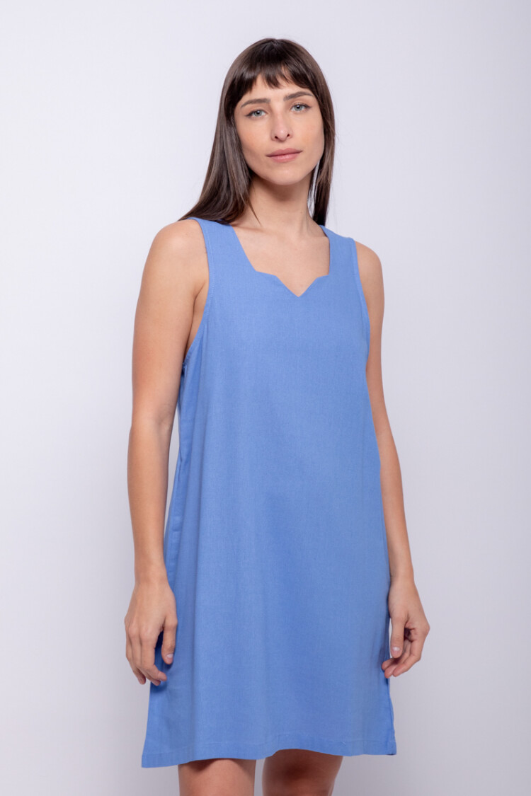 VESTIDO ARIANNE Azul Lavado