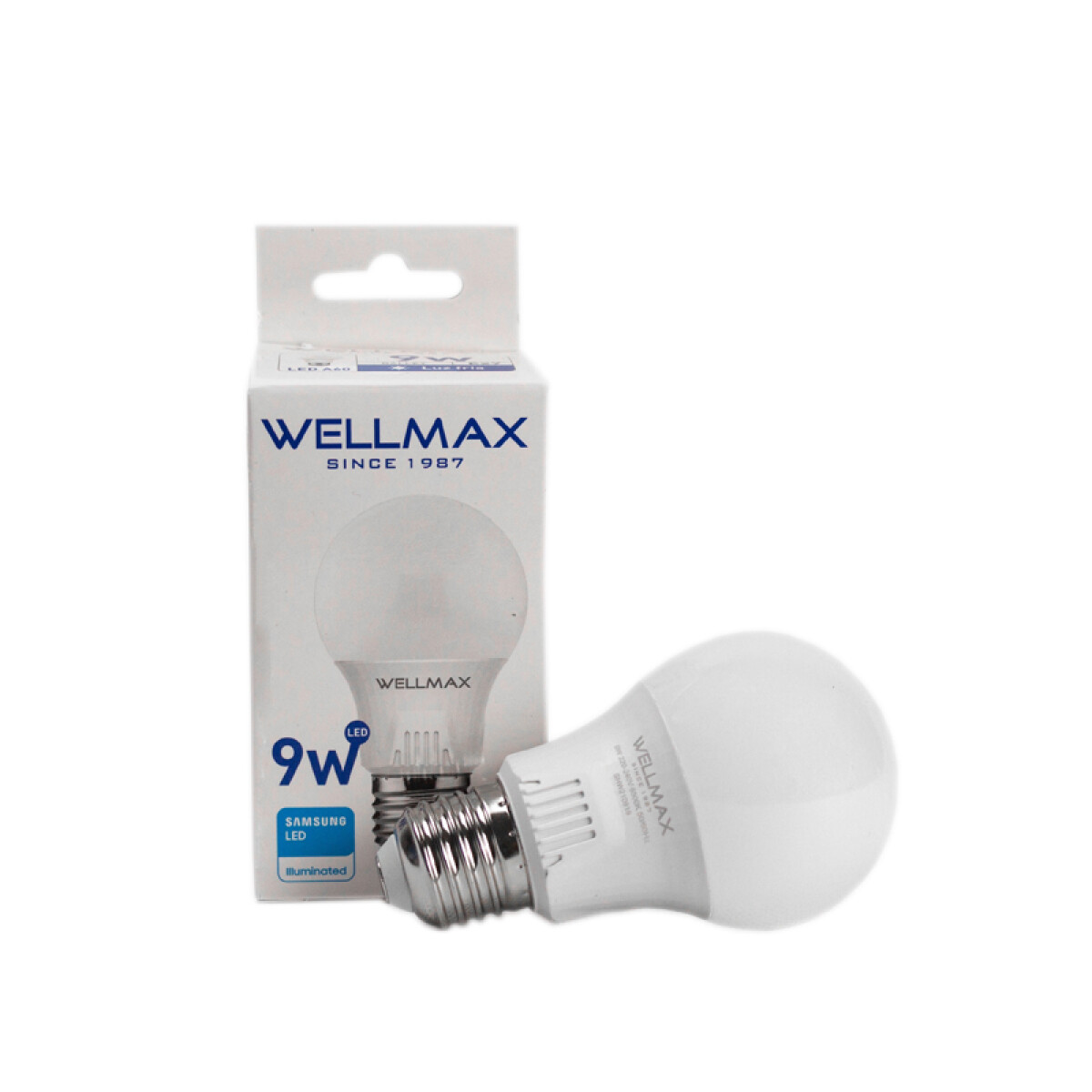 LAMPARA LED 9W (EQUIVALE 75W) A60-E27 FRIA WELLMAX ++ - N/a 