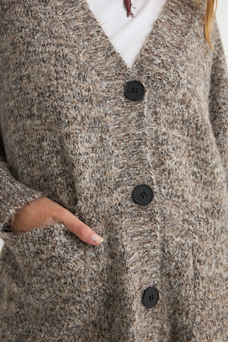 CARDIGAN PERSICA MARRON