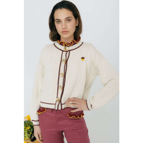 CARDIGAN TERRO LIMA Crudo