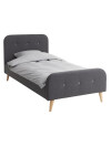 Estructura cama 90x200 KONGSBERG gris Estructura cama 90x200 KONGSBERG gris