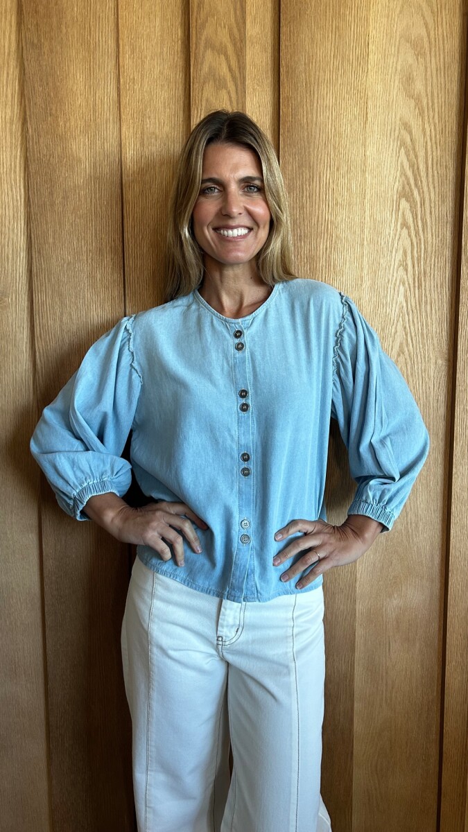 Camisa Melón - Denim Celeste 