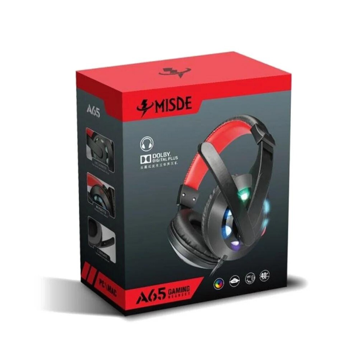 Auriculares con Micrófono Gamer RGB A65 