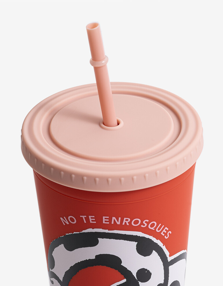 Artículos cocina Vasos Vaso Plástico Estampado - Rojo Medio