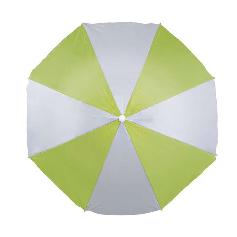 Sombrilla 1,80 mrs Polyester 50+UV VERDE/BLANCO