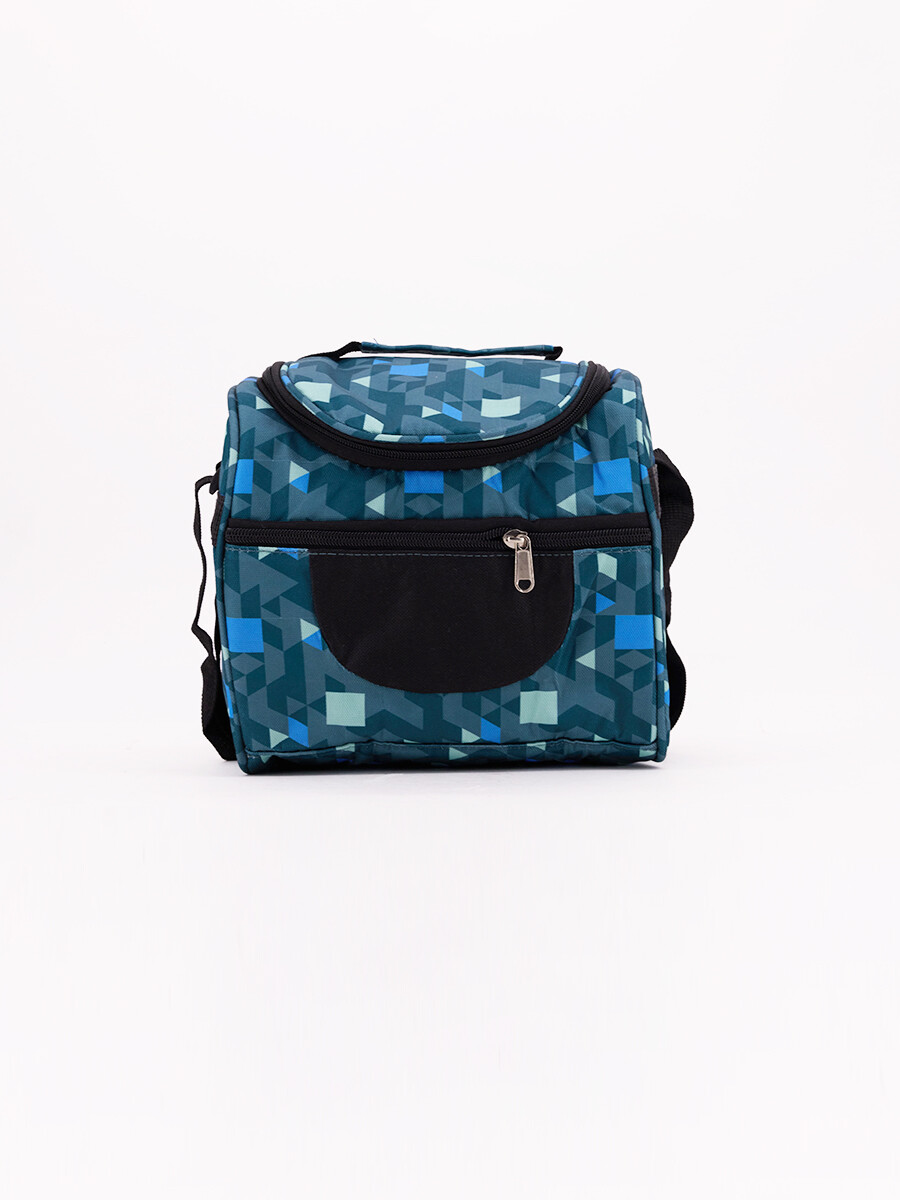 LUNCHERA GEOMETRIC DOBLE CIERRE - GRIS 