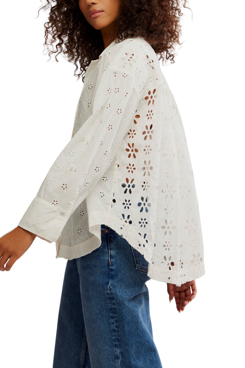 CAMISA MAE EYELET Marfil