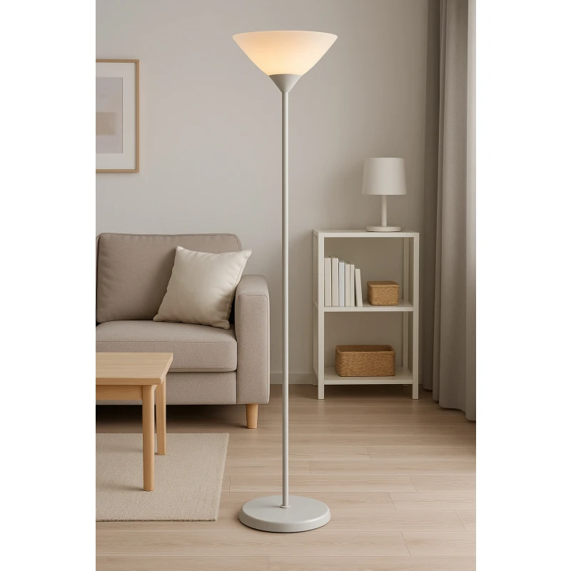 Lampara De Pie Moderna Minimalista Quebec Led Blanco