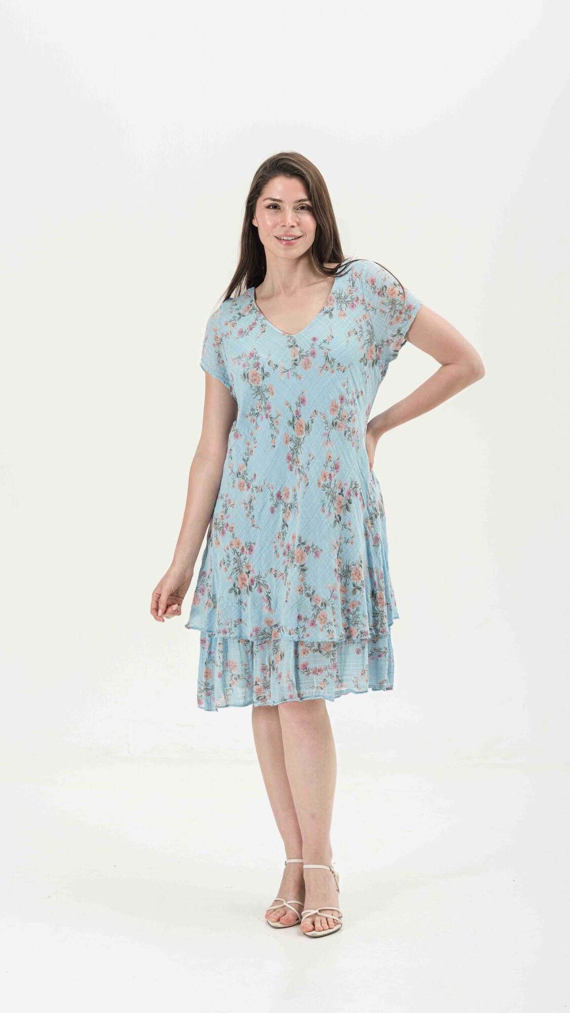 VESTIDO CAROLINE CELESTE