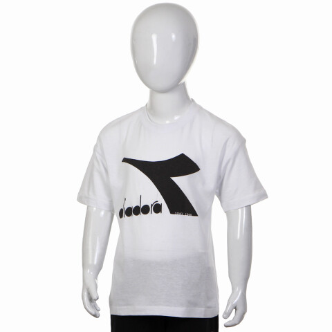 Diadora Junior. T-SHIRT SS CHROMIA Blanco