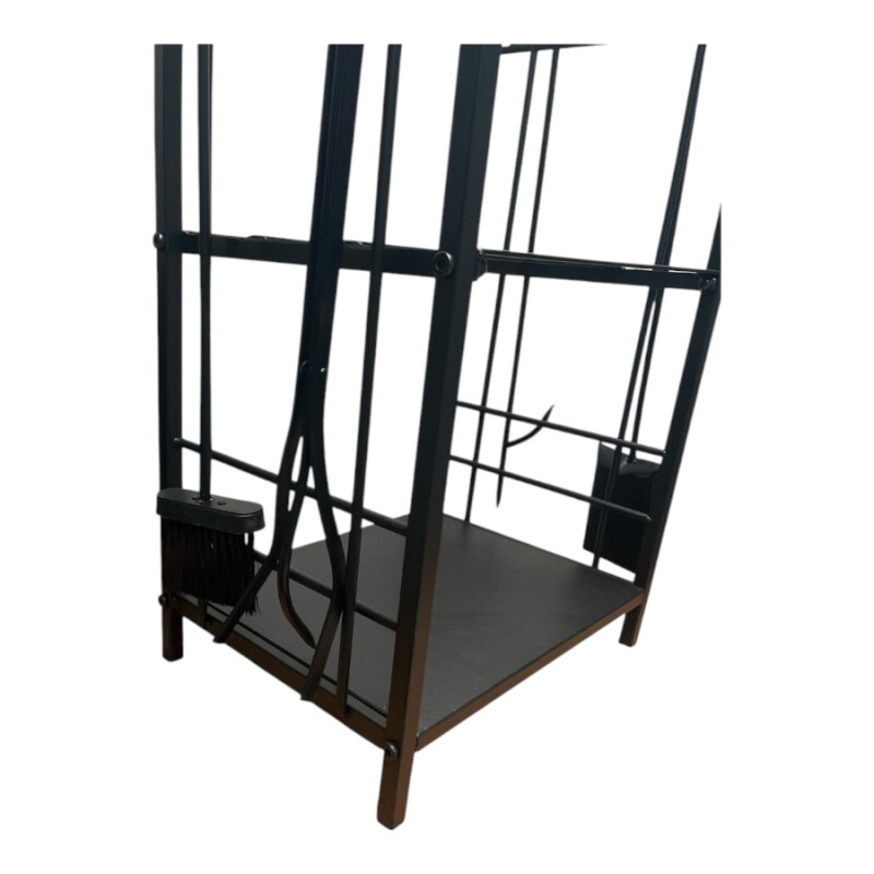 Rack para leña 2 niveles con herramientas Rack para leña 2 niveles con herramientas