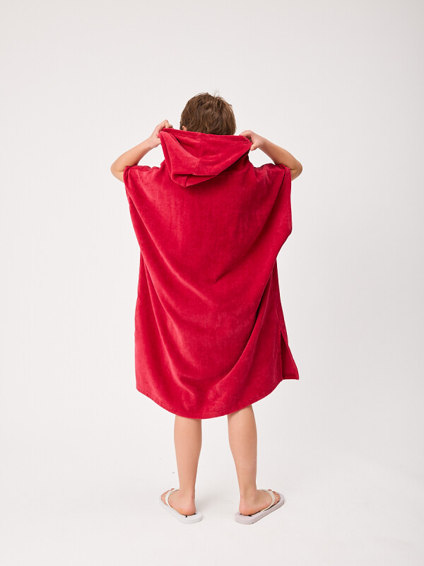 PONCHO MELODIA TEEN RUSTY Rojo