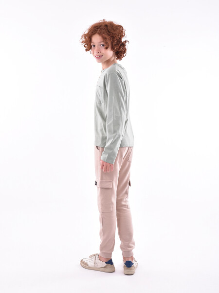 REMERA FELIPE TEEN VERDE GRISACEO